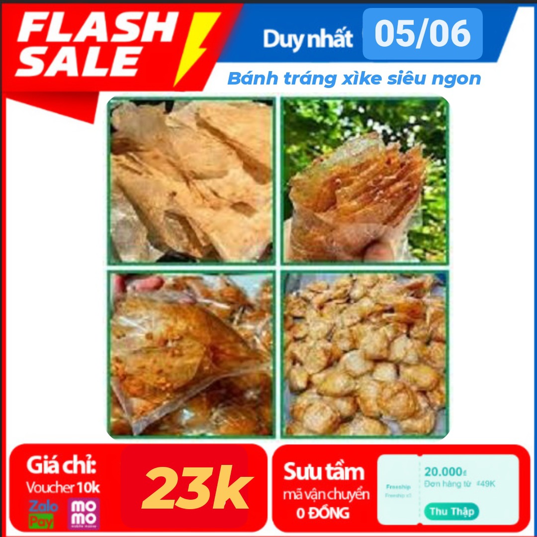 COMBO 10 BỊCH BÁNH TRÁNG XÌ KE SIÊU NGON