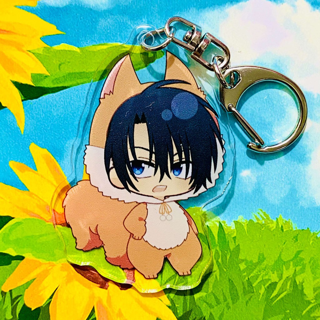 ( Mica trong acrylic ) Móc khóa xinh xắn Akatsuki No Yona CÔNG CHÚA BÌNH MINH ver CÁO anime chibi