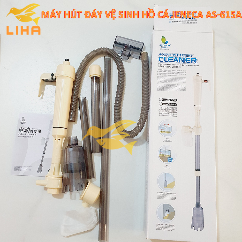 Máy Hút Cặn Jeneca AS-615 - Máy Hút Căn Phân, Thay Nước Vệ Sinh Bể Cá