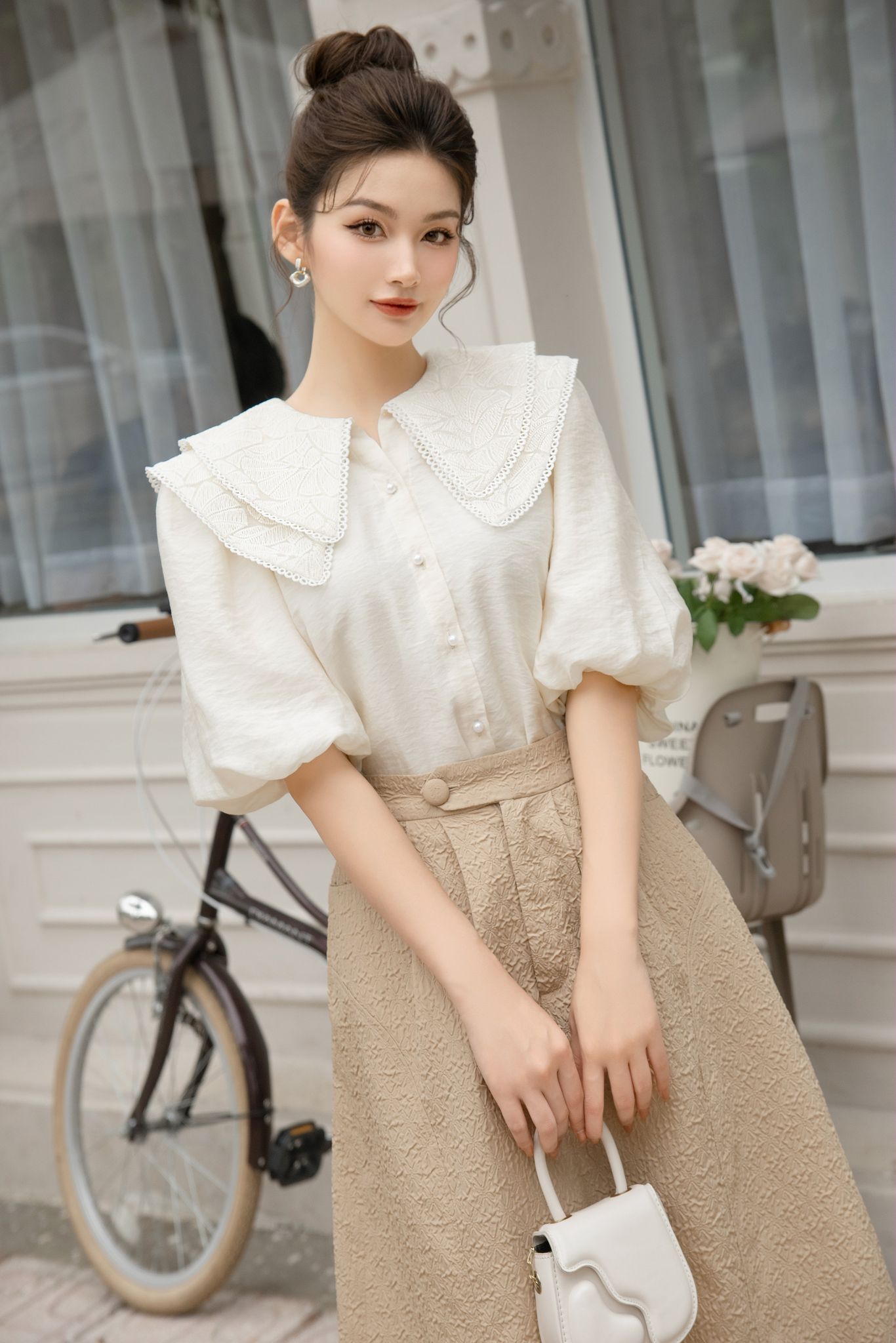 Voucher siêu sale 15% OLV - Chân váy Morela Skirt