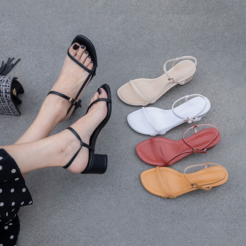 SANDAL DA QUAI NGANG 5CM MÃ VNXKS6
