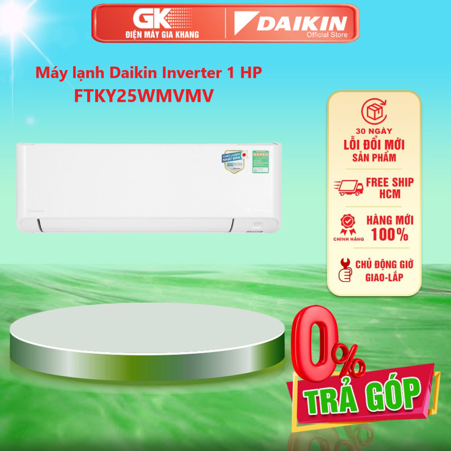Máy lạnh daikin inverter 1 hp ftky25wmvmv - giao toàn quốc - freeship hcm