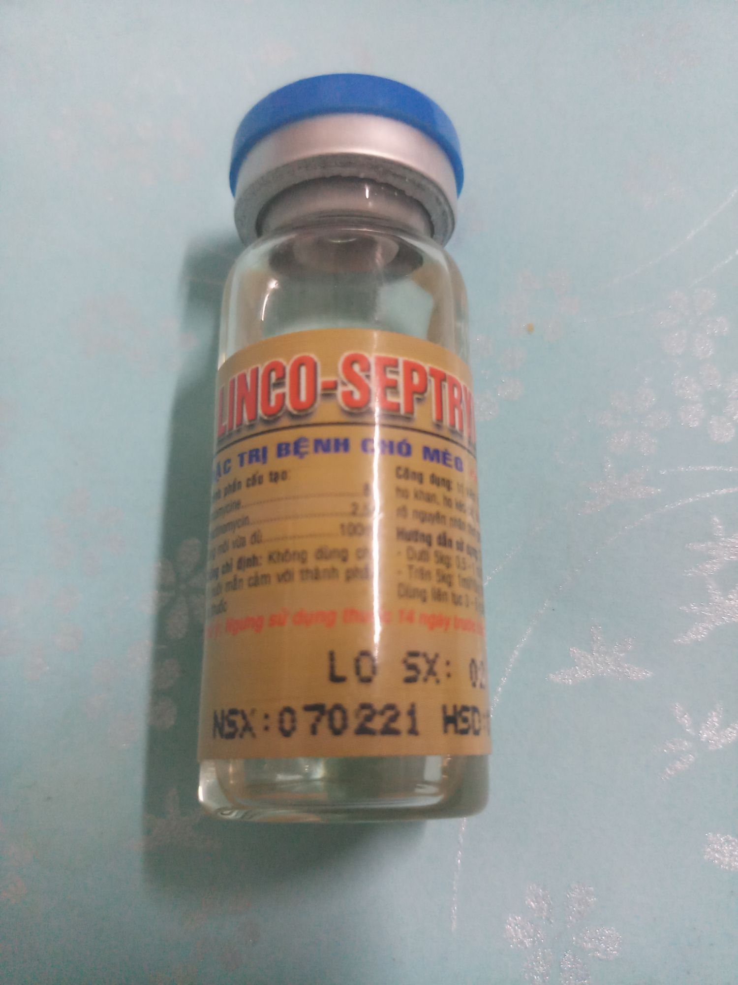 Linco Septryl lọ 10ml hô hấp, tiêu hóa trên chó, mèo