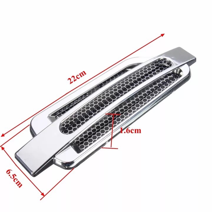 [HCM]Bộ 2 mang cá dán sườn xe ô tô MC025 (đen)