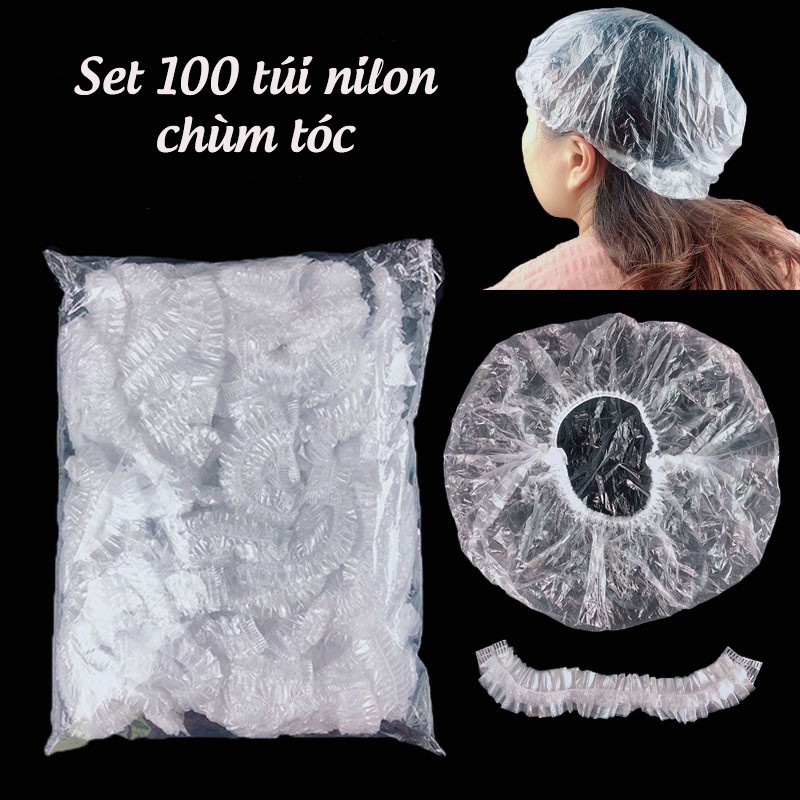 (100 cái) bao trùm vành tai Nilon để nhuộm tóc