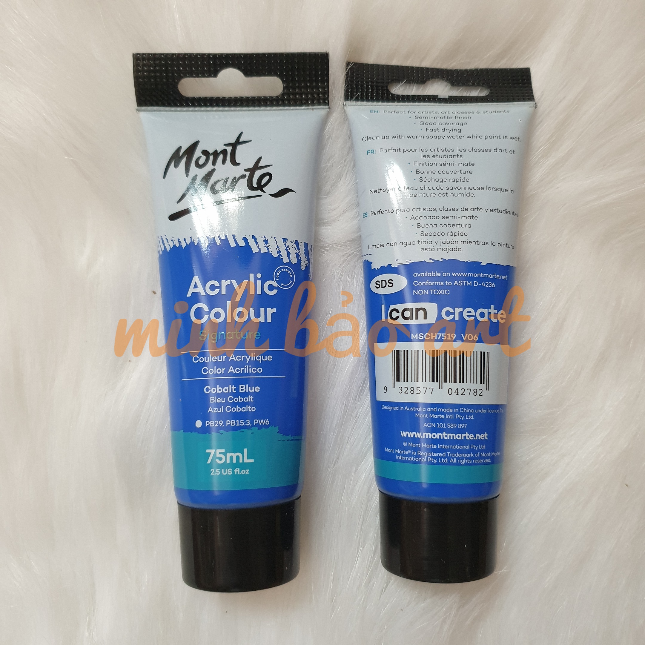 [HCM]BÁN LẺ - MÀU MONT MARTE STUDIO ACRYLIC TUÝP 75 ML (VẼ TRÊN TƯỜNG GỖ VẢI KÍNH...)