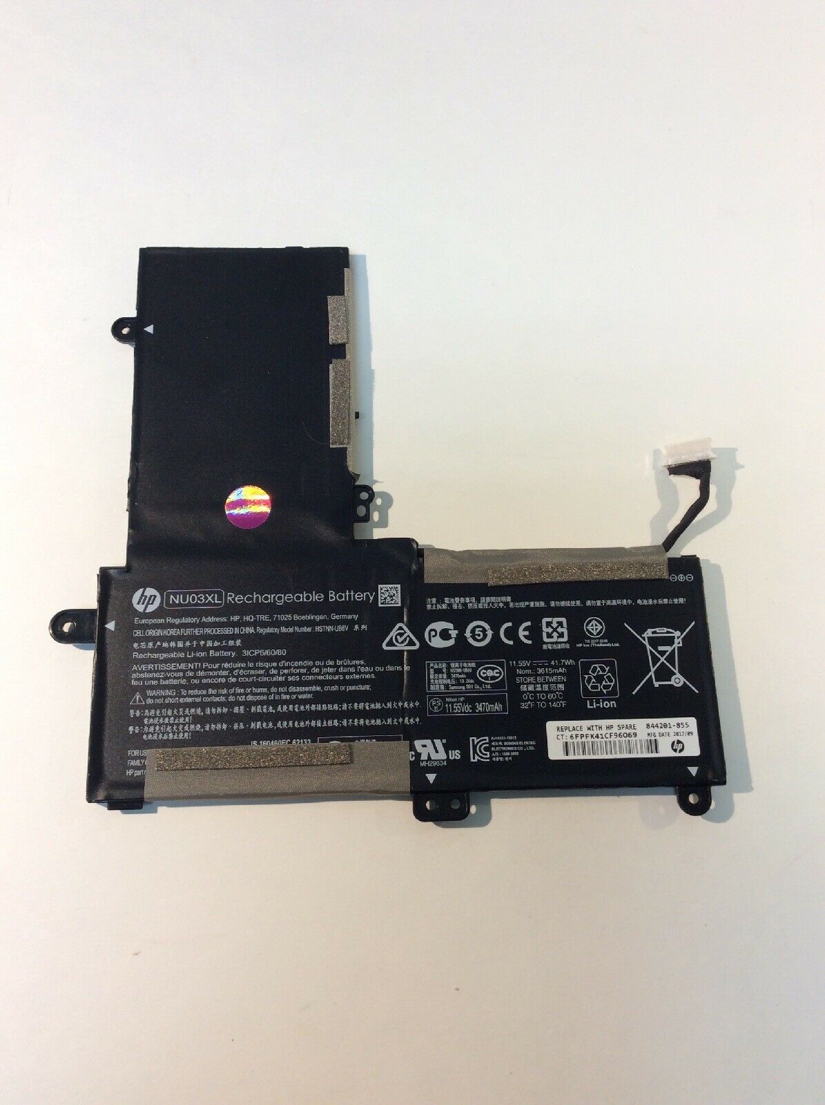 Pin(battery) Original Laptop Hp Pavilion x360 11-U (NU03XL) Zin