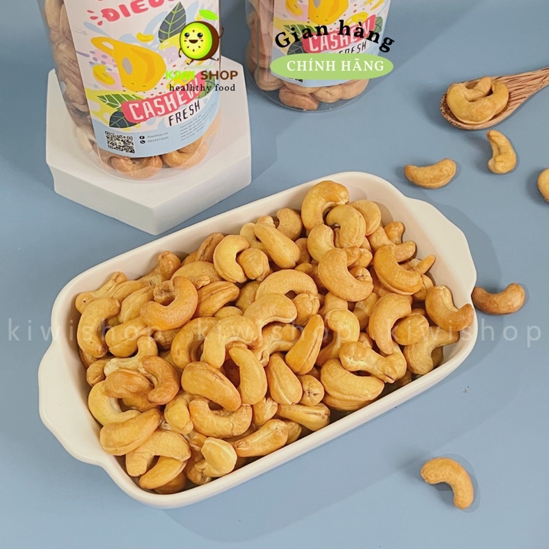 Hạt điều loại A sạch lụa rang muối hũ 500GR *KIWISHOP*