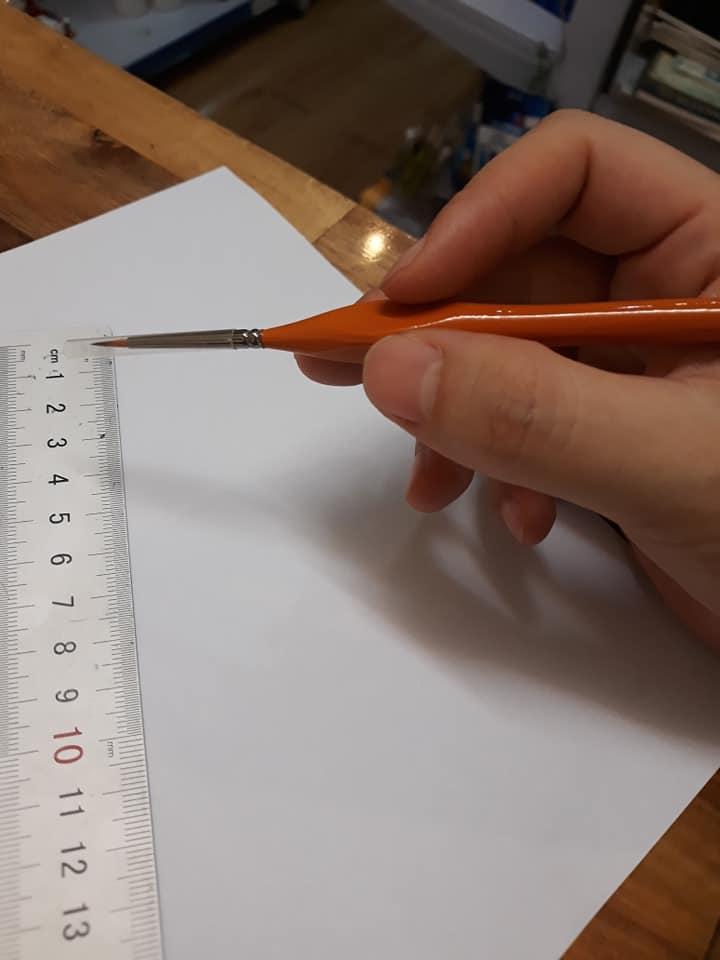 Cọ vẽ Hand, các số
