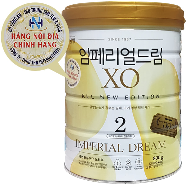 Sữa Bột XO số 2 800g ( 6-12 tháng)- Nội Địa Chính hãng