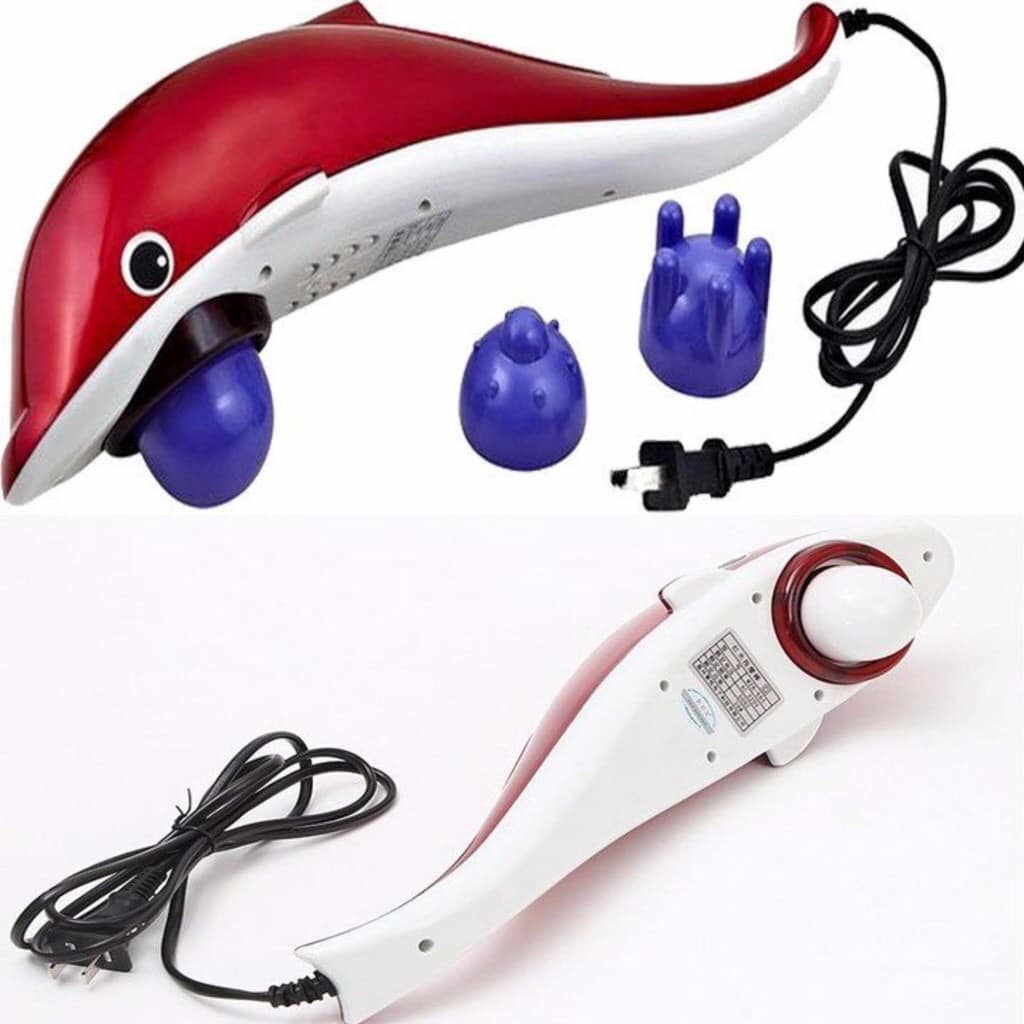(CHUẨN) Máy Massage Cầm Tay Cá Heo 3 Đầu Loại Lớn