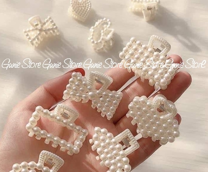 Kẹp Tóc Ngọc Dễ Thương, Cặp Tóc Nhỏ Cho Bé