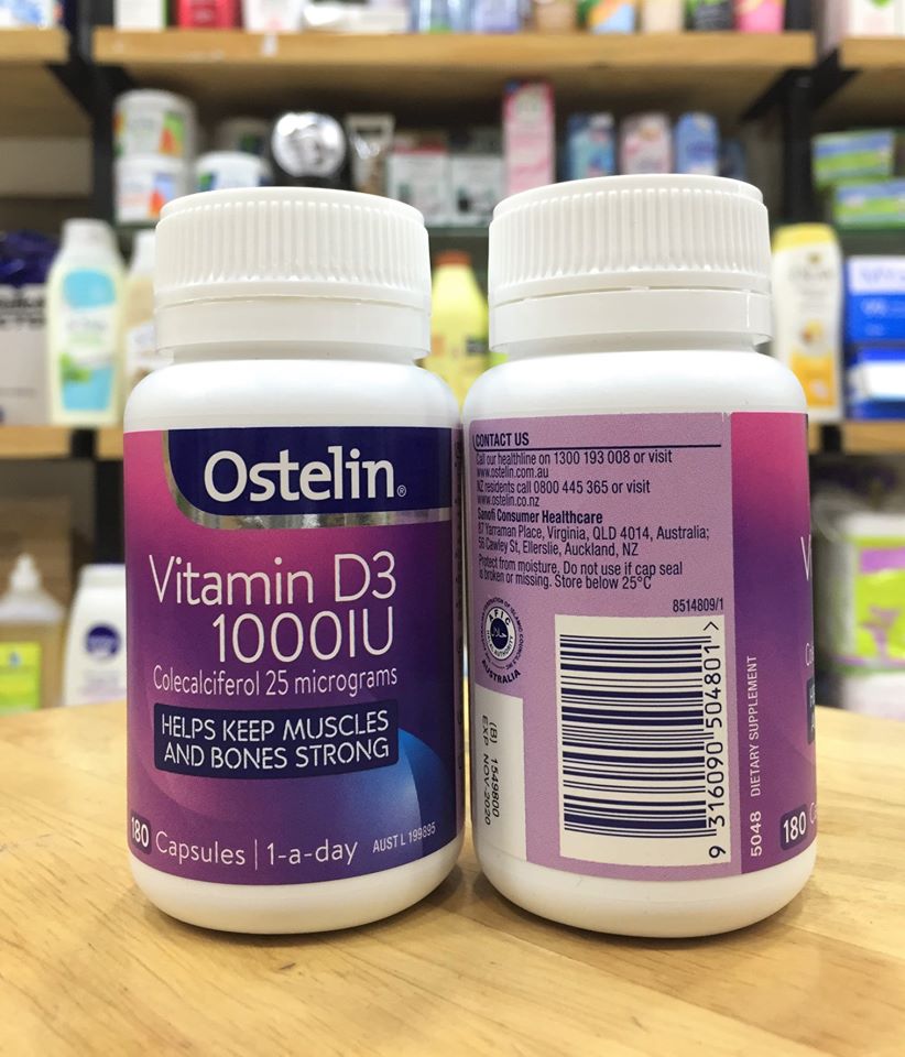Ostelin vitamin thuần D3 1000IU vitamin D
