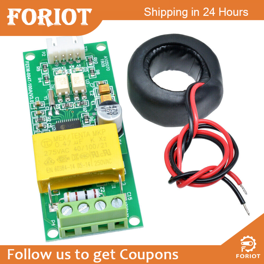 Foriot Original Multi-function Ac Digital Voltage Current Power Test Module 80-260v 0-100a Voltmeter Ammeter Tester Current Watt Meter Pzem-004