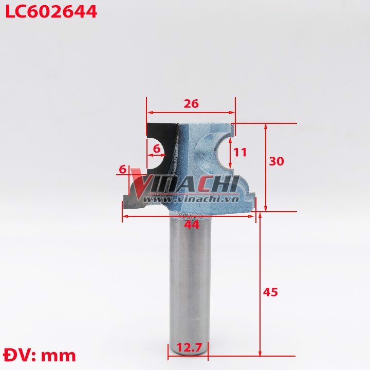 Mũi soi chỉ cửa LC6026 - Mũi soi chỉ nổi cửa Vinachi soi chỉ cửa gỗ, chỉ cánh tủ trong sản xuất đồ nội thất
