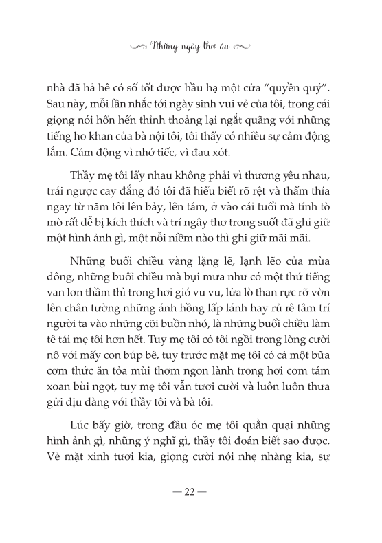 Sách- Những ngày thơ ấu (tái bản)
