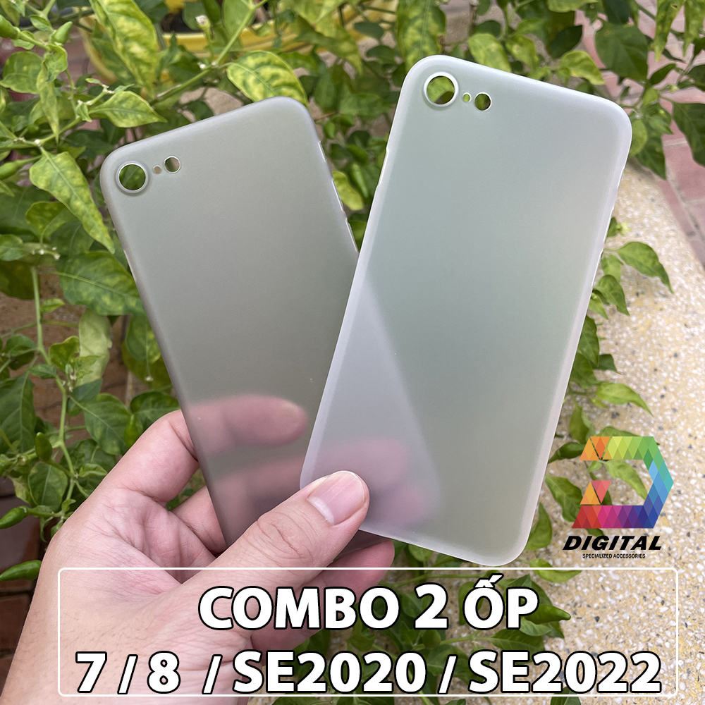 Combo 2 Ốp Lưng Trong Nhám Unibody Siêu Mỏng Cho iPhone 7 / 8 / SE2020 / SE2022