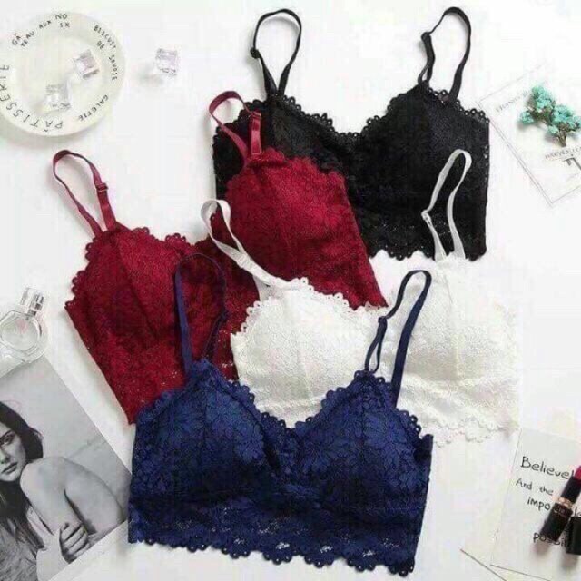 Áo bra ren hoa siêu đẹp 343 free size