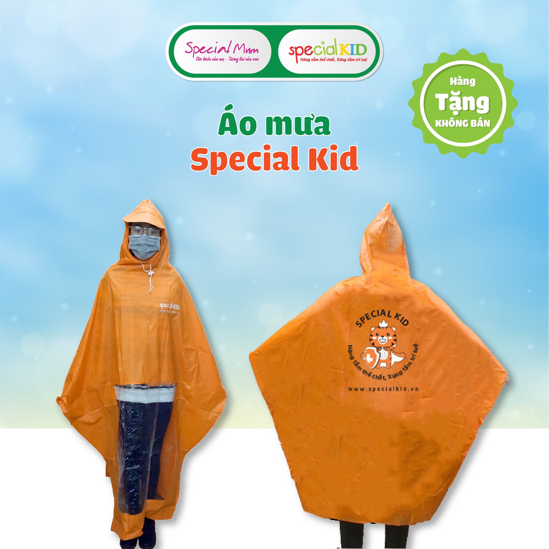 [QUÀ TẶNG KHÔNG BÁN] 🎁 Áo mưa cánh dơi 🎁 Chất liệu Cao Cấp [ Special Kid ]