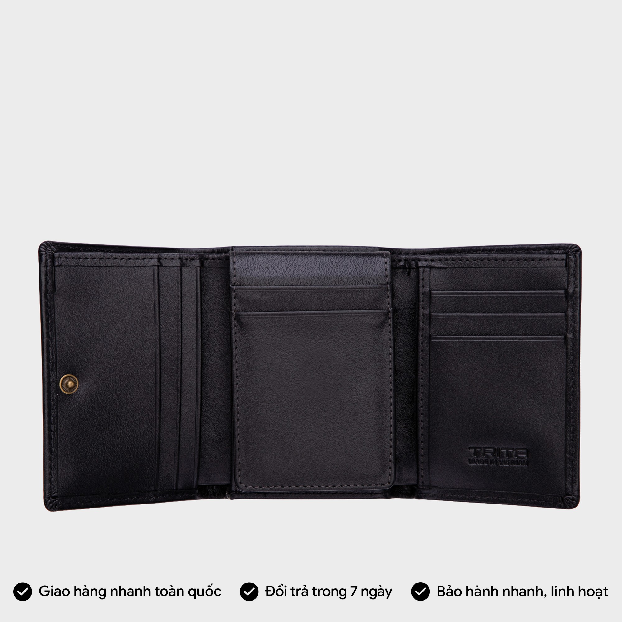 Ví nam thời trang da bò thật TRITA RVN03