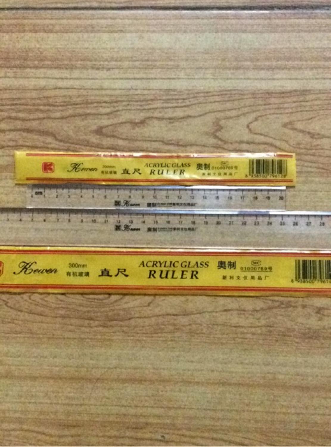 COMBO 2 Thước Kẻ Nhựa TQ Trong Suốt 20cm
