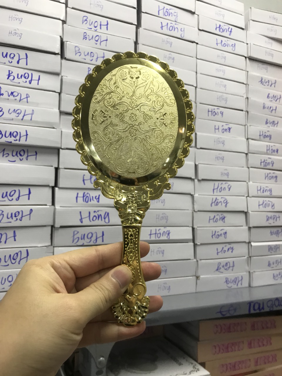 Gương Princess cầm tay không gập