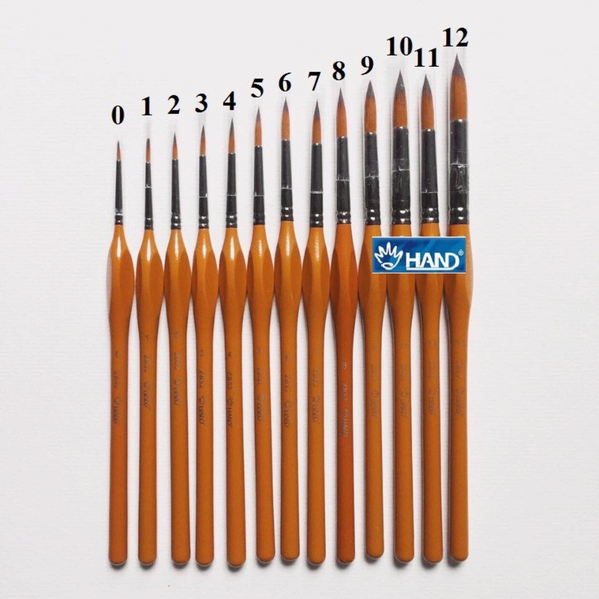 [HCM]CỌ VẼ MÀU NƯỚC ĐẦU TRÒN CAO CẤP HAND ZBS2 (CHỌN SIZE)