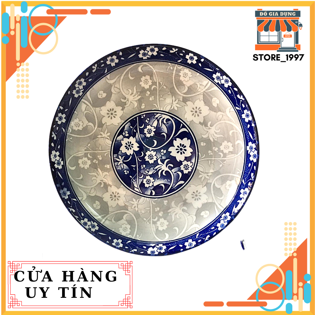 Đĩa sứ sâu lòng bát tràng hoa văn cổ cao cấp