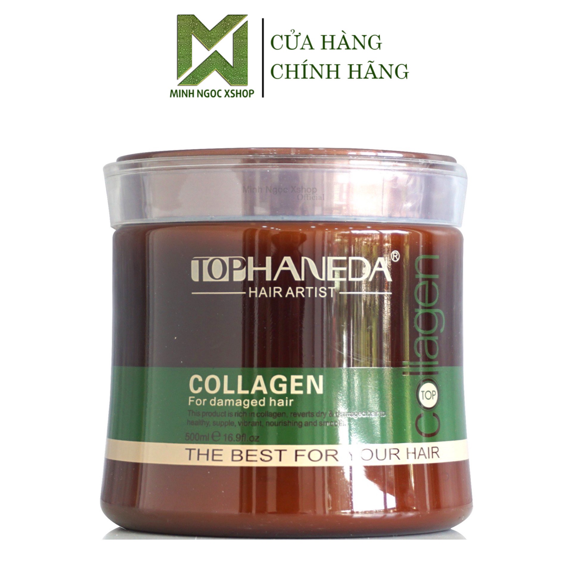 Kem ủ tóc, dầu hấp phục hồi Top Haneda Collagen 500ML