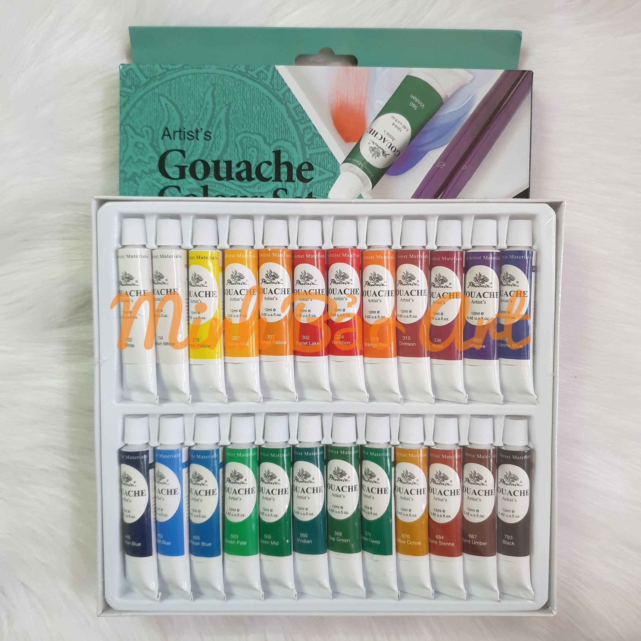 MÀU GOUACH DẠNG TUÝP 12ML PHOENIX STUDIO GOUACHE