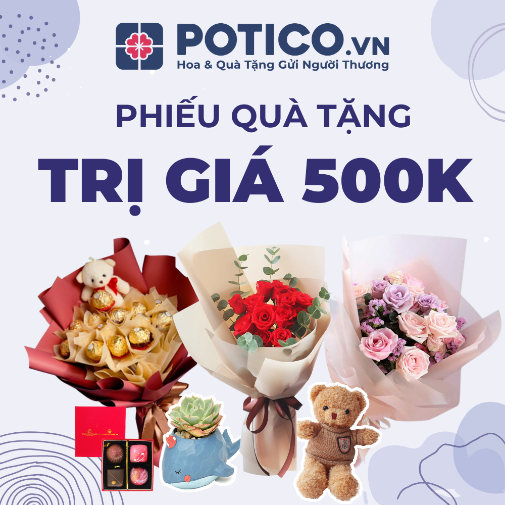 Potico.vn - phiếu quà tặng trị giá 500.000đ