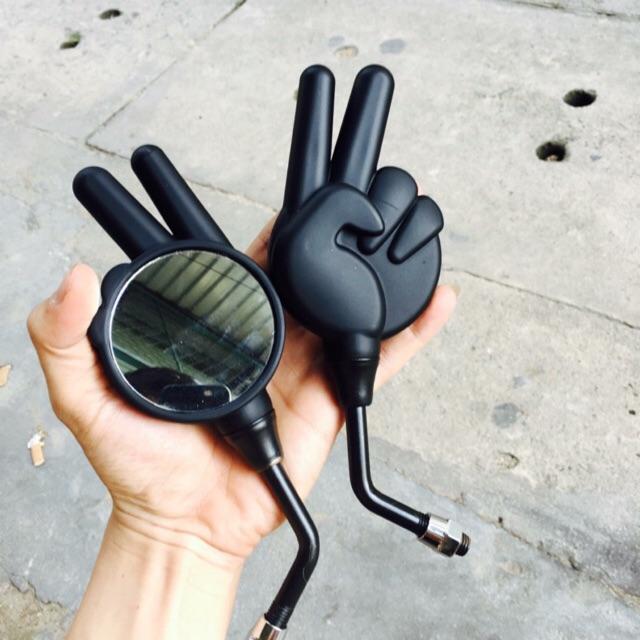 [HCM]Kiếng Chiếu Hậu 2 Ngón Mẫu Kitaco Gắn Dc Mọi Loại Xe