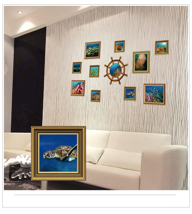 Tranh decal, giấy dán tường :Đại dương bí ẩn