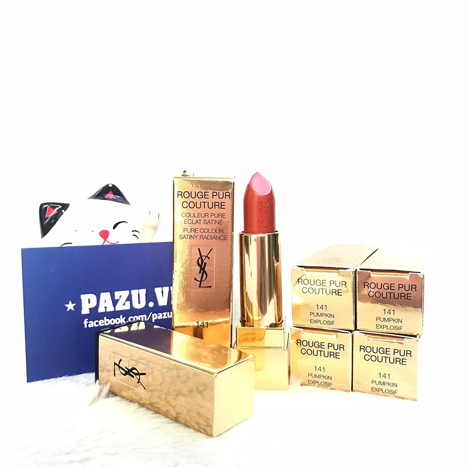 [HCM]Son YSL Rouge Pur Couture 141 Pumpkin Explosif