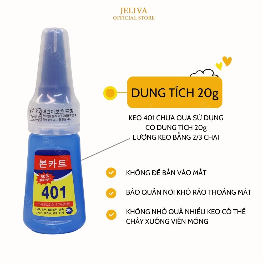 Keo 401 chính hãng 20g