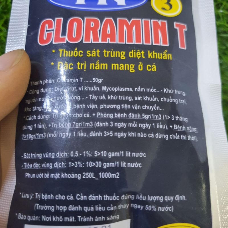 Cloramin TN3  diệt khuẩn & tri nấm mang ở cá ( 50ml)