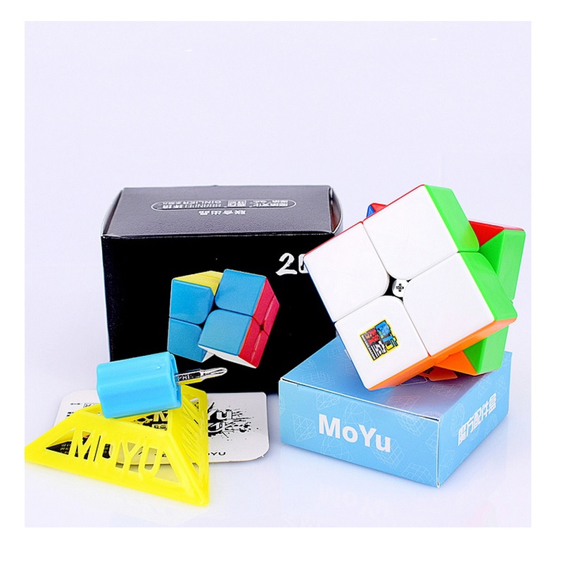Đồ Chơi Rubik 2x2 Nam Châm Moyu Meilong 2M Stickerless Rubik Quay nhanh mượt Giúp Phát triển trí não