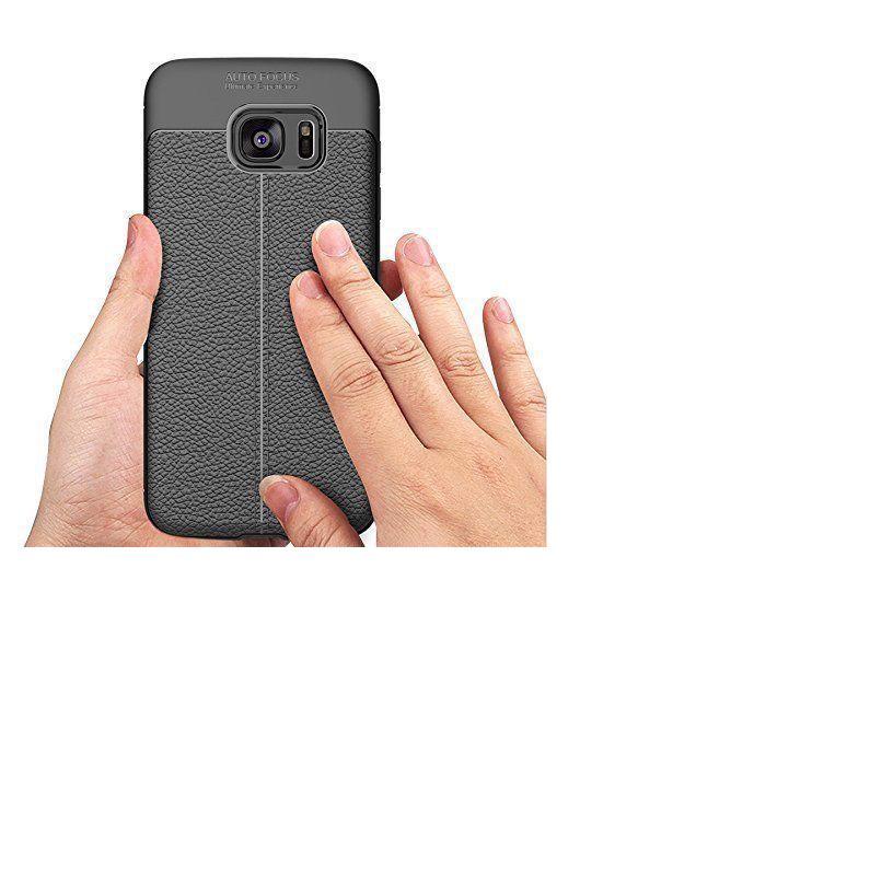Ốp lưng dẻo thời trang giả da cao cấp AutoFocus cho Samsung Galaxy S7