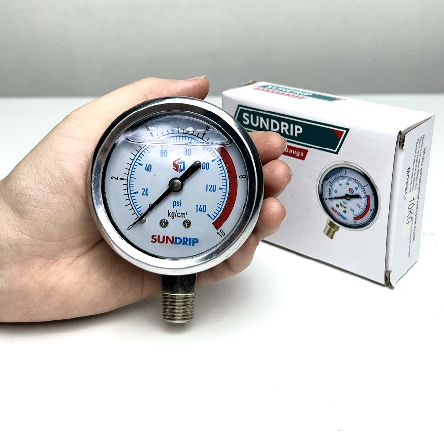 [HCM]Đồng hồ đo áp suất dầu mặt 63 hiệu HV