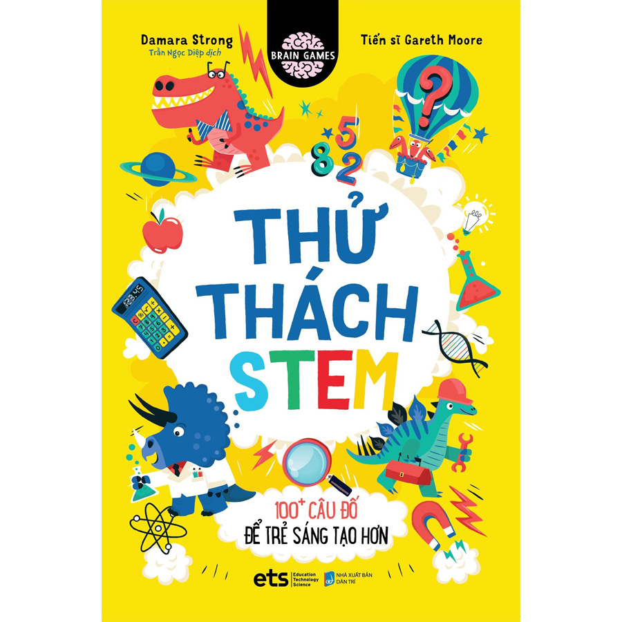 Sách - thử thách stem - 100+ câu đố để trẻ sáng tạo hơn