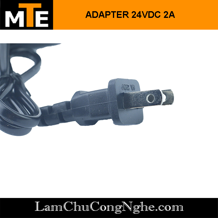 Nguồn adapter 24V 2A jack DC 5.5 x 2.1 mm