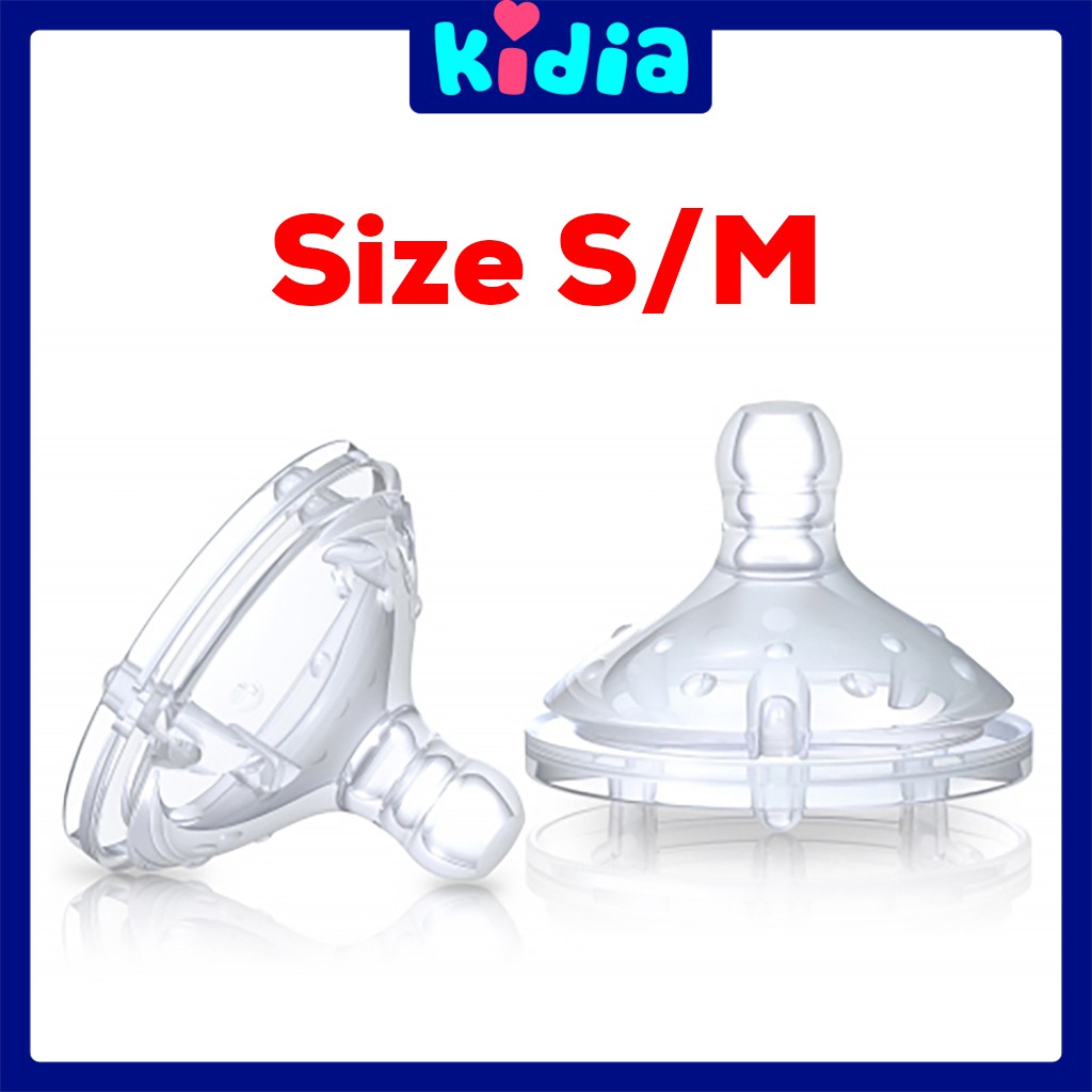 Núm Ti Nuby Cho Bé Từ 0 Tháng Tuổi (S/M) - Kidia