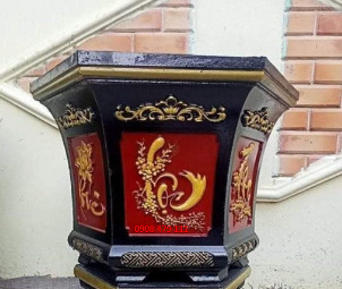 Khuôn chậu cảnh ABS lục giác 58 cm.