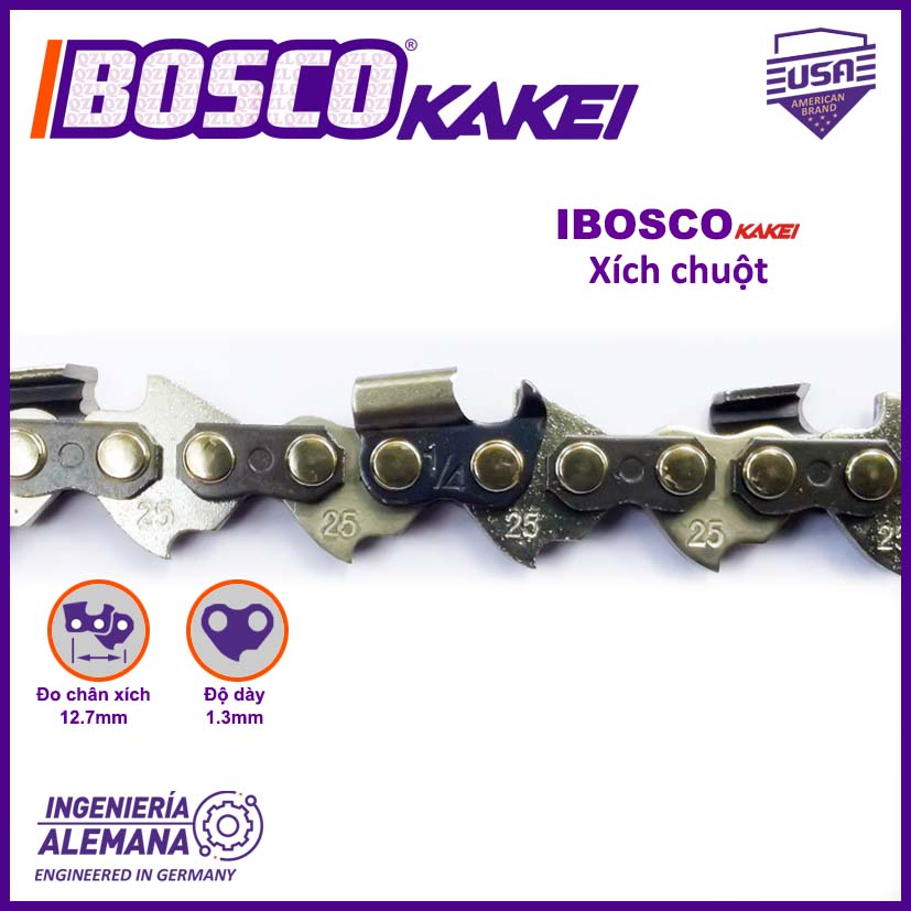XÍCH CHUỘT BOSCO KAKEI ( dành cho các loại máy bãi)