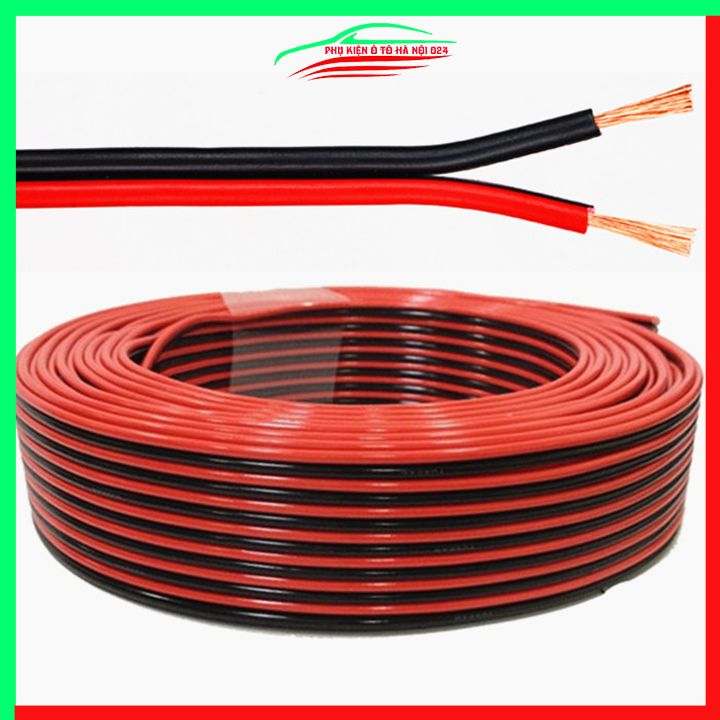 Dây điện đôi đen đỏ 18AWG lõi 0.75mm