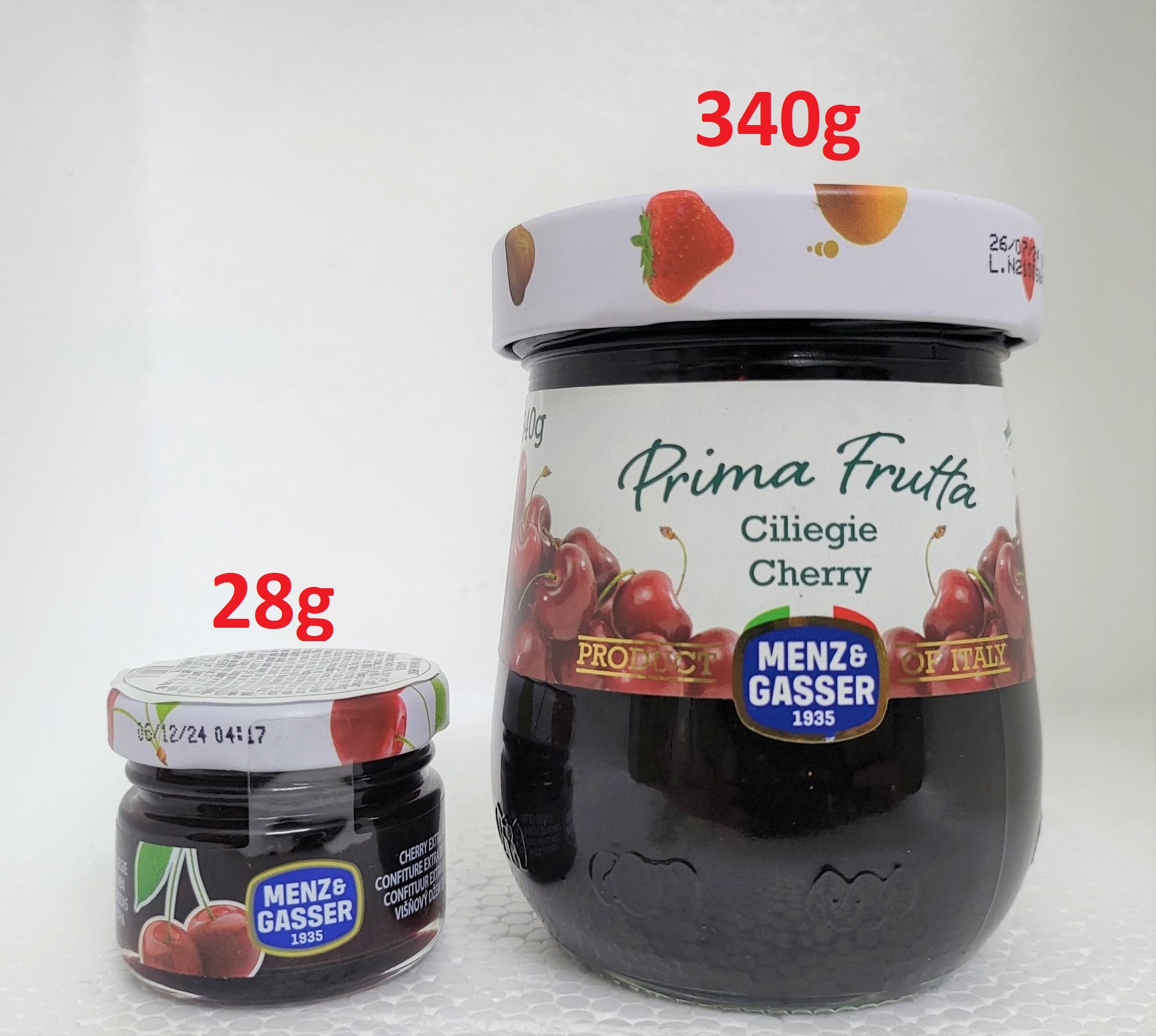 [Lọ 340g – CHERRY ] MỨT QUẢ ANH ĐÀO [Italia] MENZ & GASSER Cherry Jam