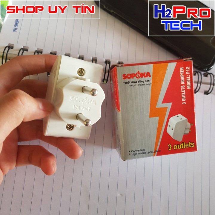 Ổ cắm nối chia 3 thông minh Sopoka