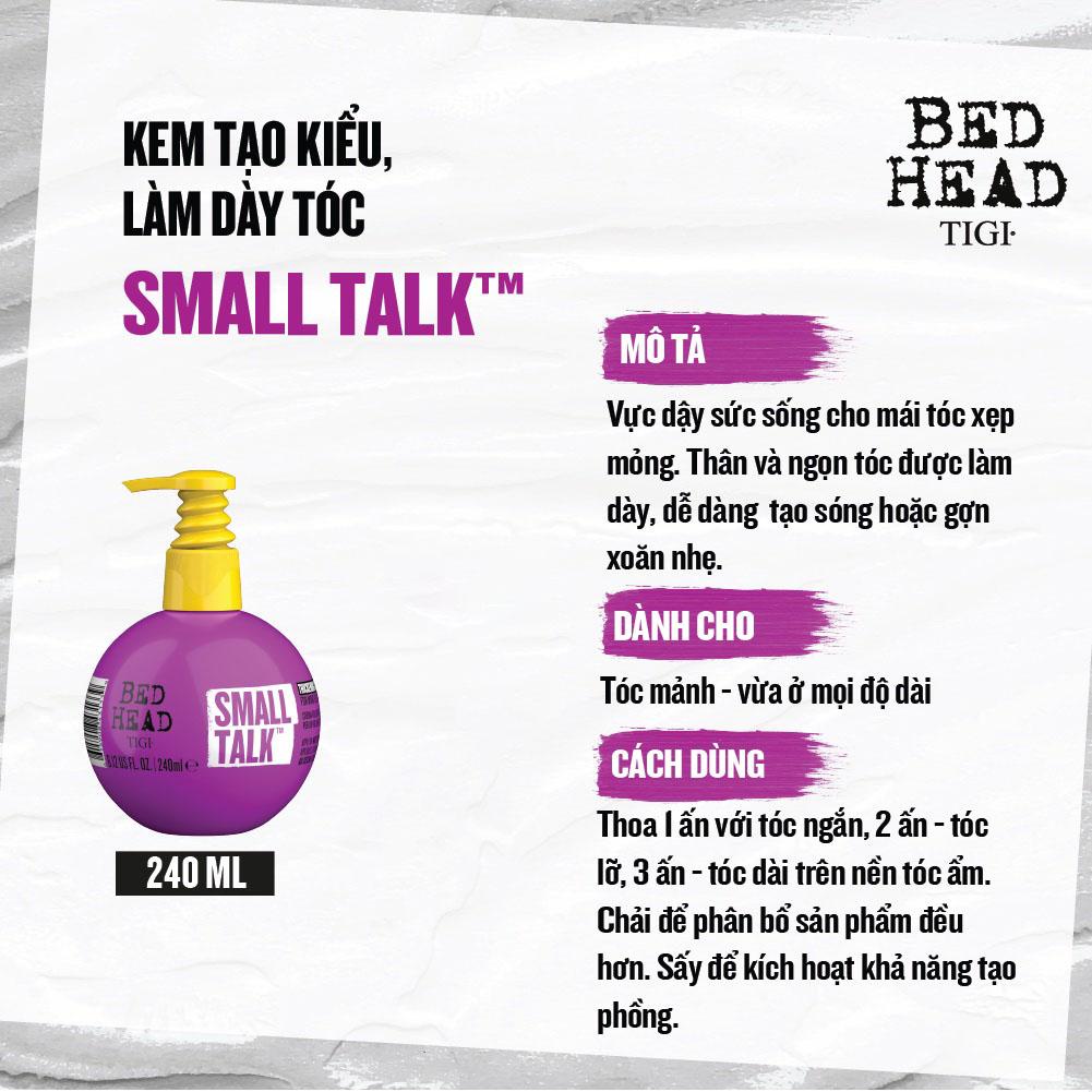 Wax Tạo Nếp Tóc Uốn Tigi Bed Head Small Talk 240ml