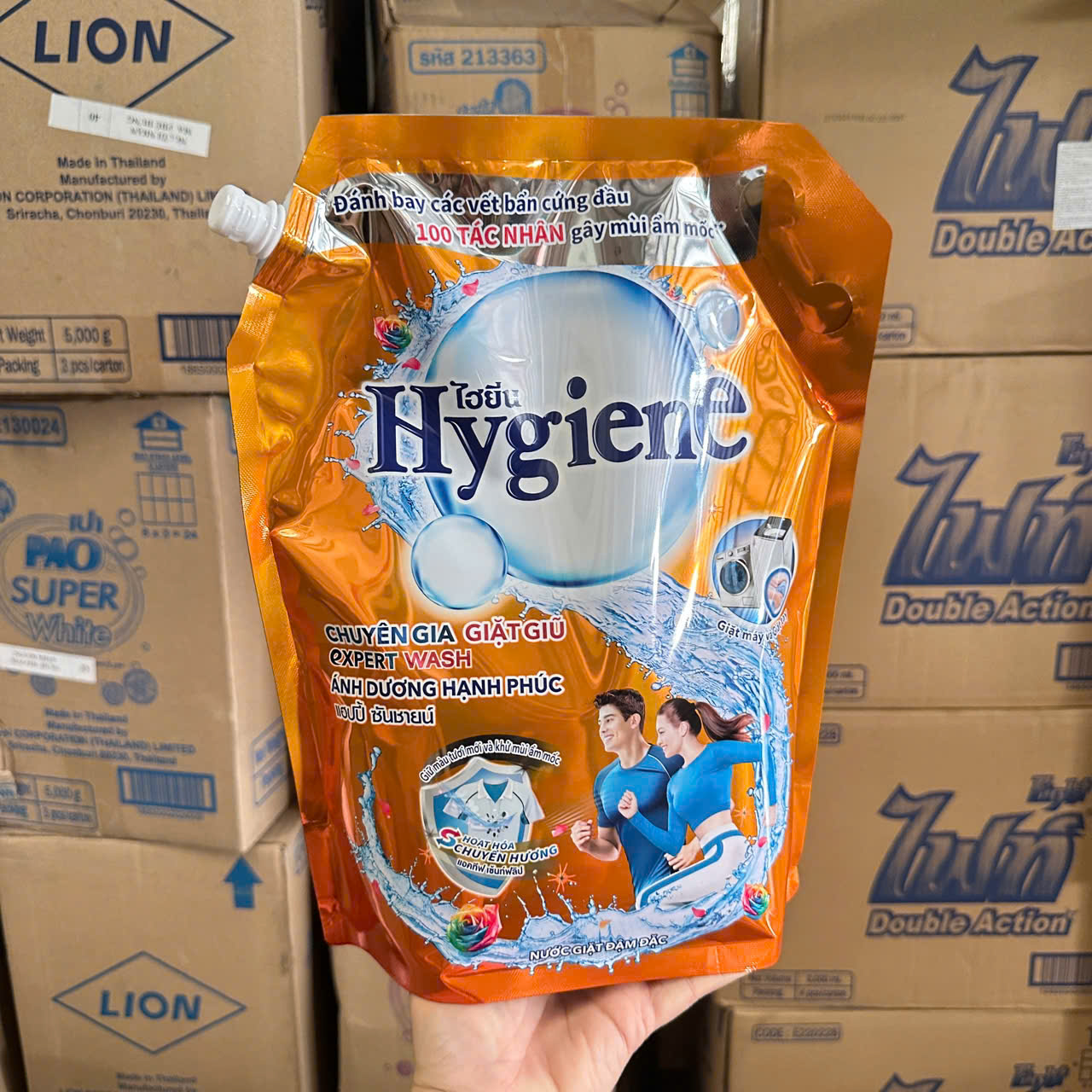 (Sx tại VN) Nước giặt xả Hygiene Túi 1800ml