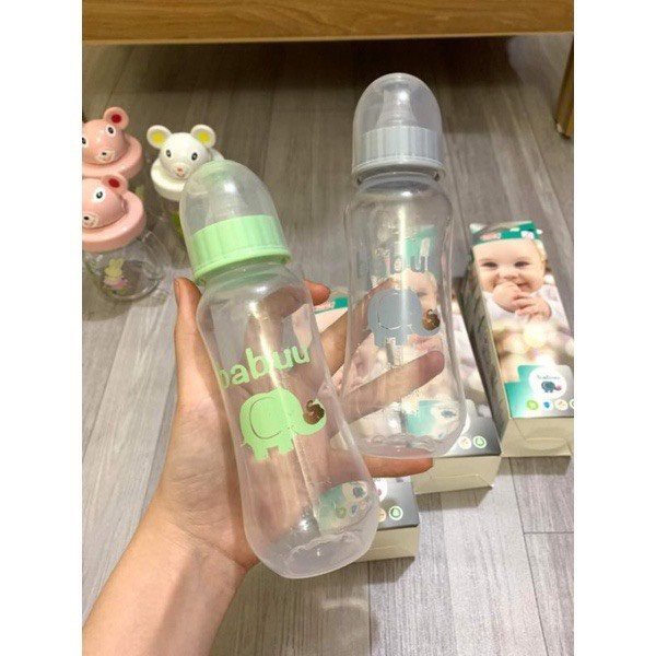 Bình sữa Babuu thân tròn 60ml, 125ml, 250ml